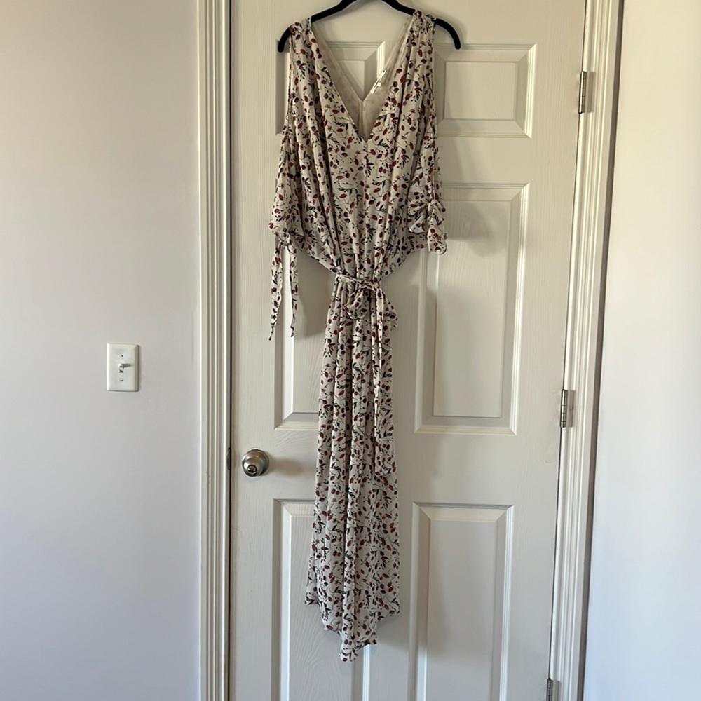 Tie waist cold shoulder Tularosa dress, size small